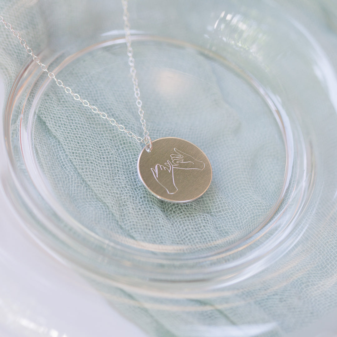 Medium Coin Necklace - Custom Engraving