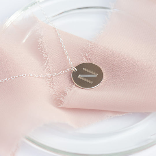 Medium Coin Necklace - Custom Engraving