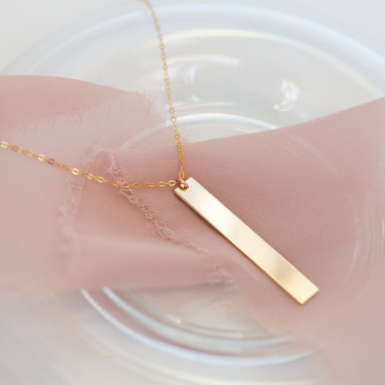 Warrior Necklace - Vertical Bar