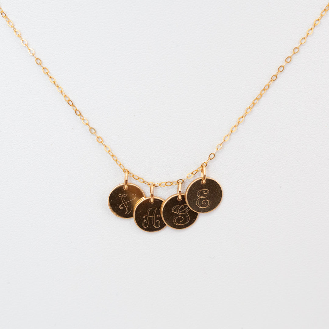 Small Coin Necklace - Custom Engraving