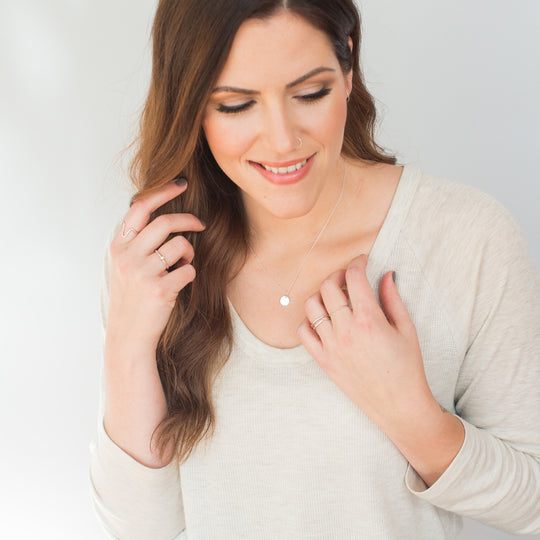 Small Coin Necklace - Custom Engraving