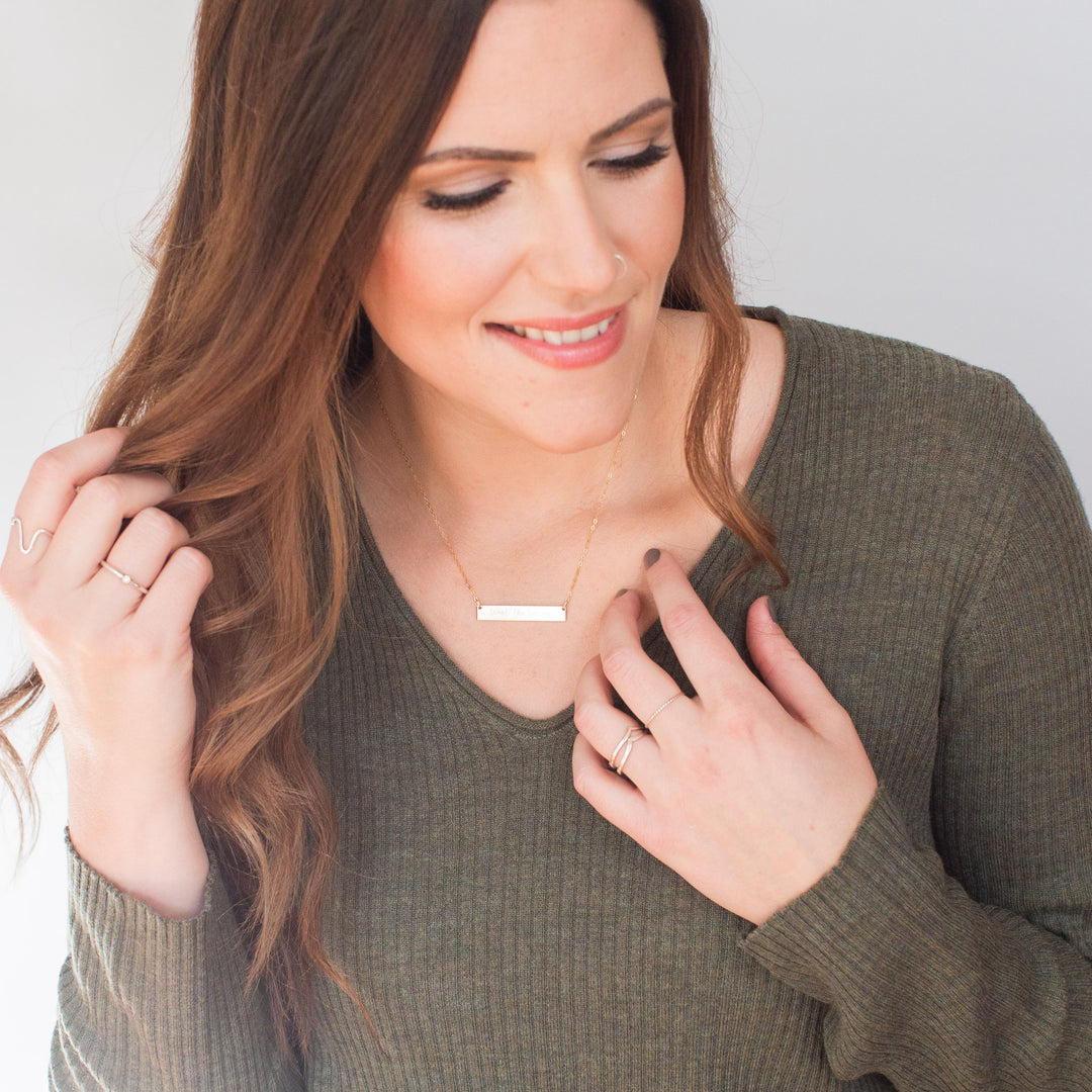 Custom Roman Numerals Necklace