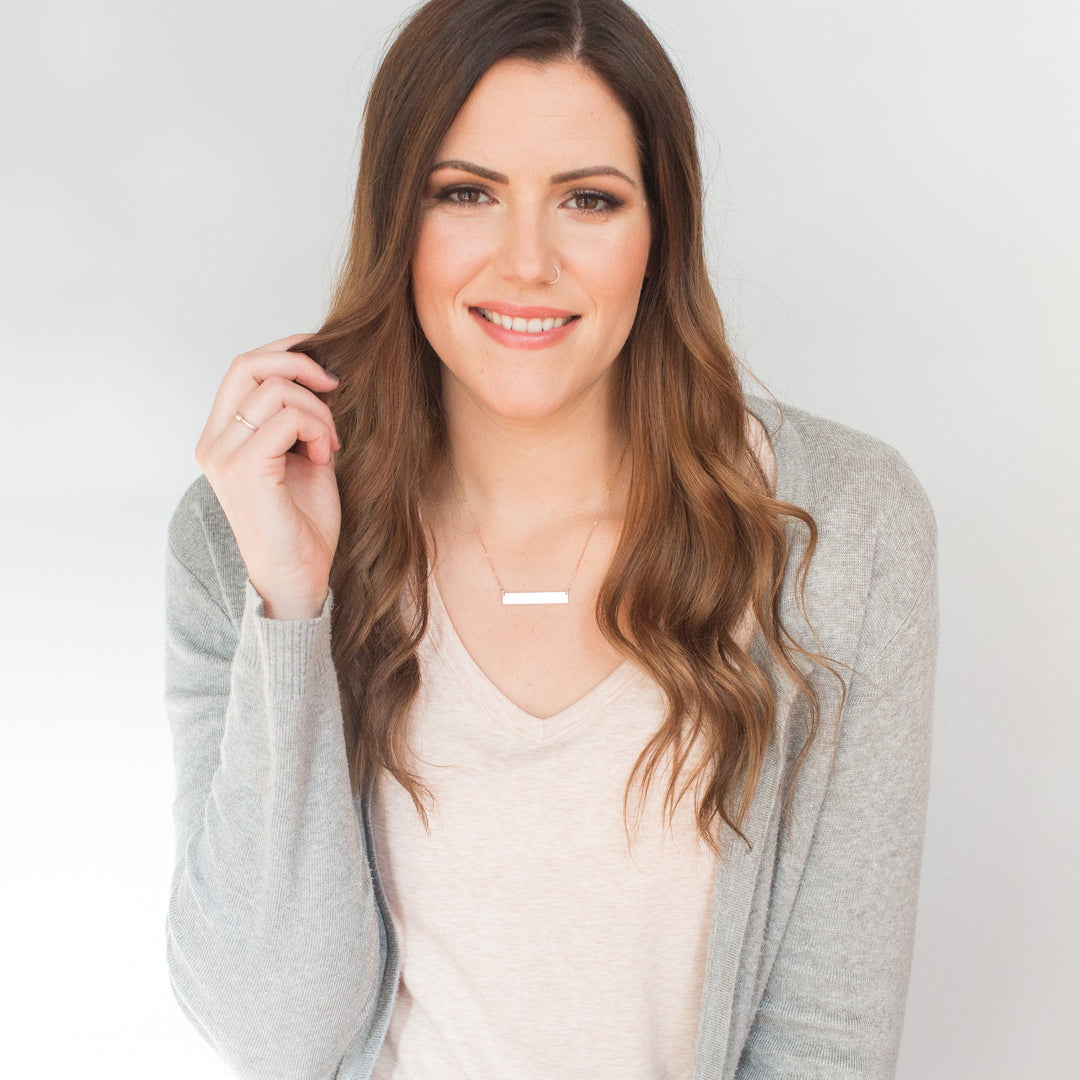 Mama Bear - Horizontal Bar Necklace