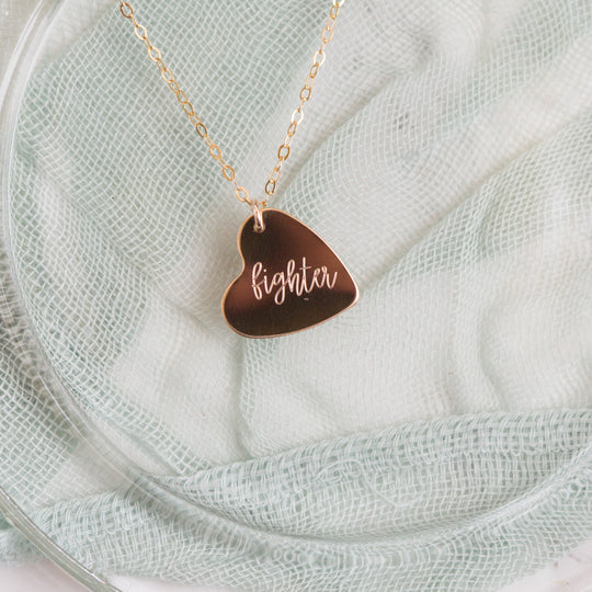 Heart Necklace - Custom Engraving