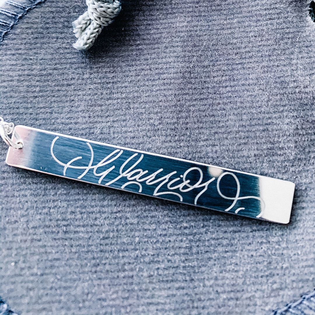 Warrior Necklace - Vertical Bar