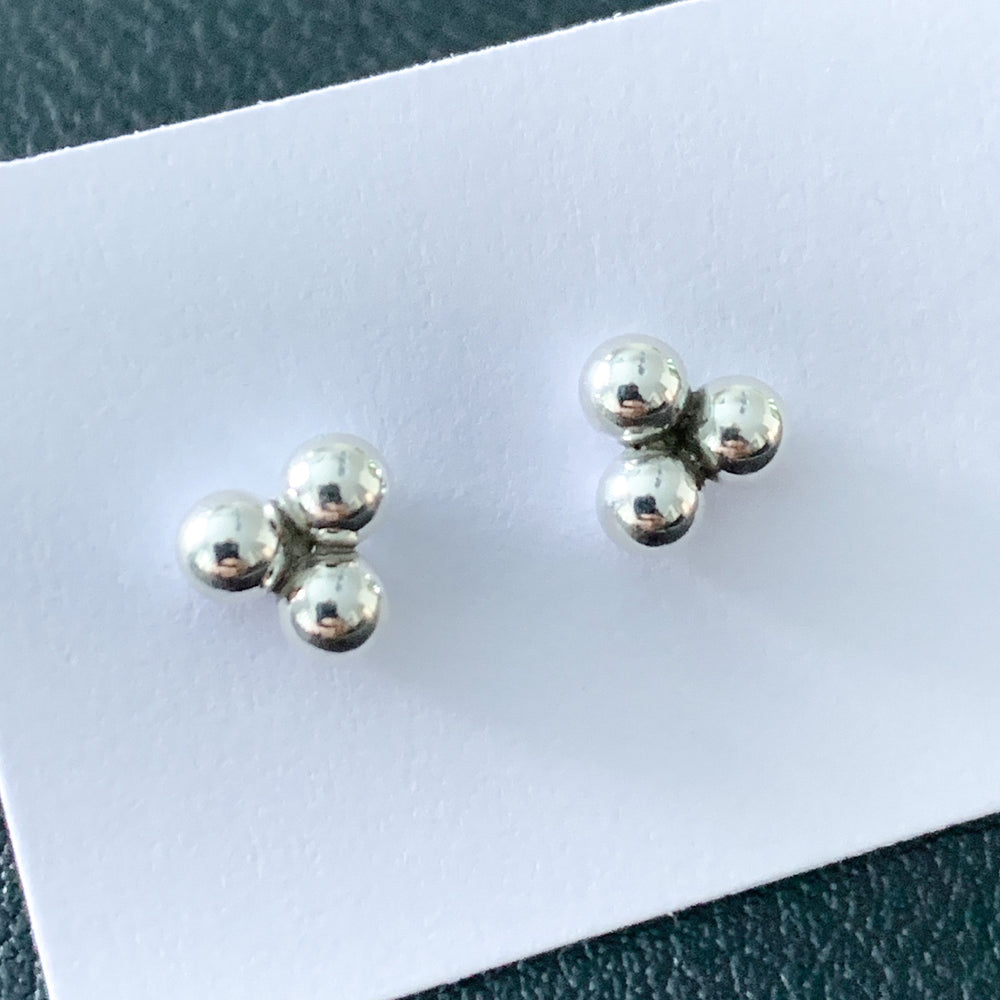 Triple Balls Stud Earrings
