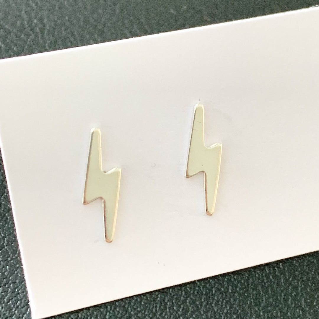 Lightning Bolt Stud Earrings