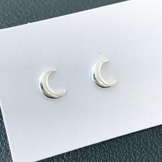 Crescent Moom Stud Earrings
