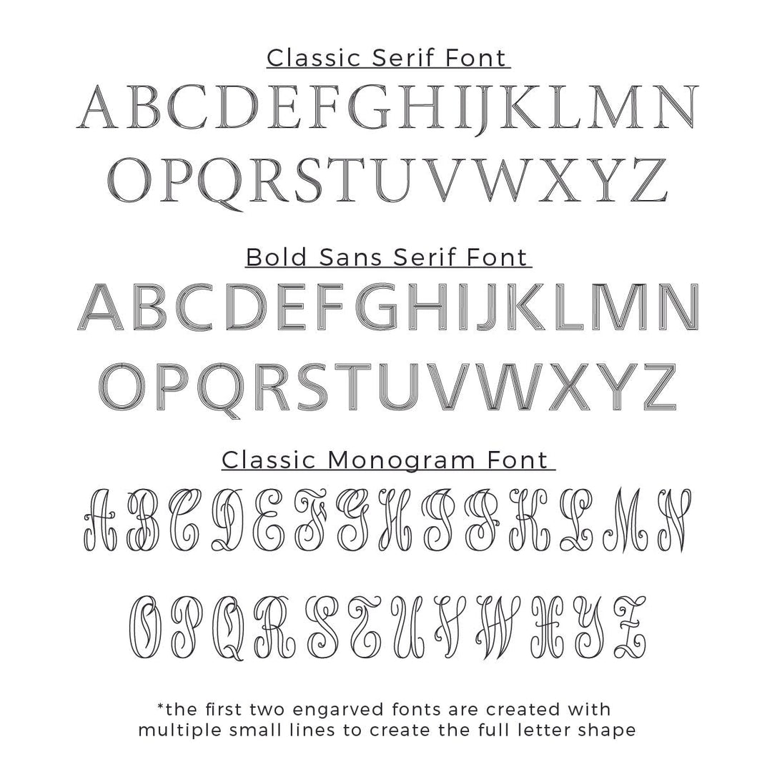 Custom Monogram Engraving
