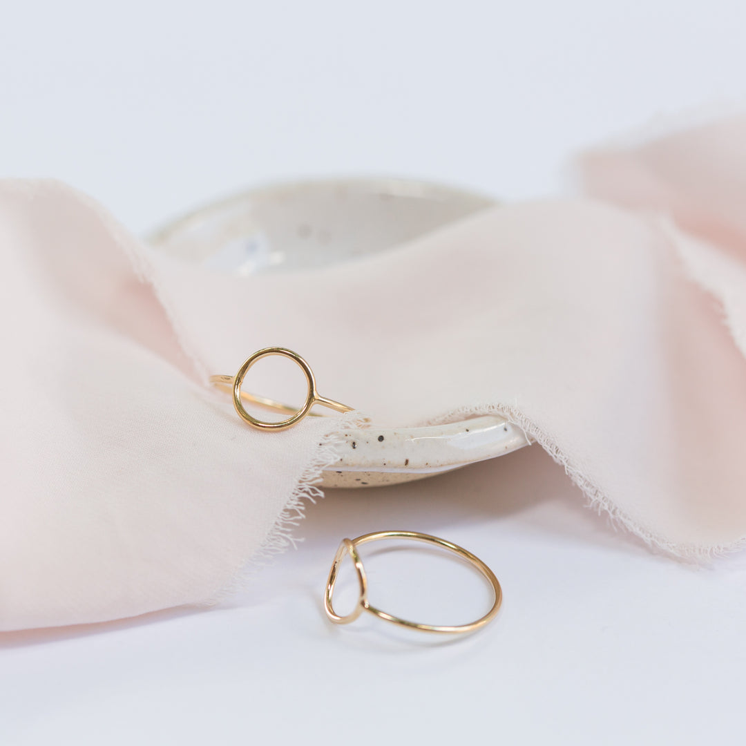 Circle Stacking Ring in Gold