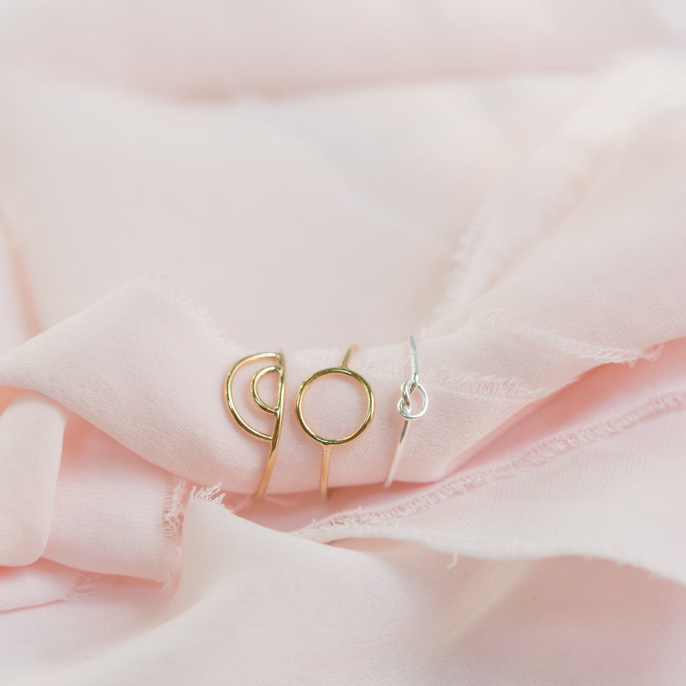 Circle Stacking Ring in Gold