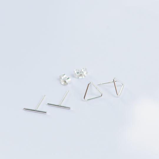 Triangle Stud Earrings
