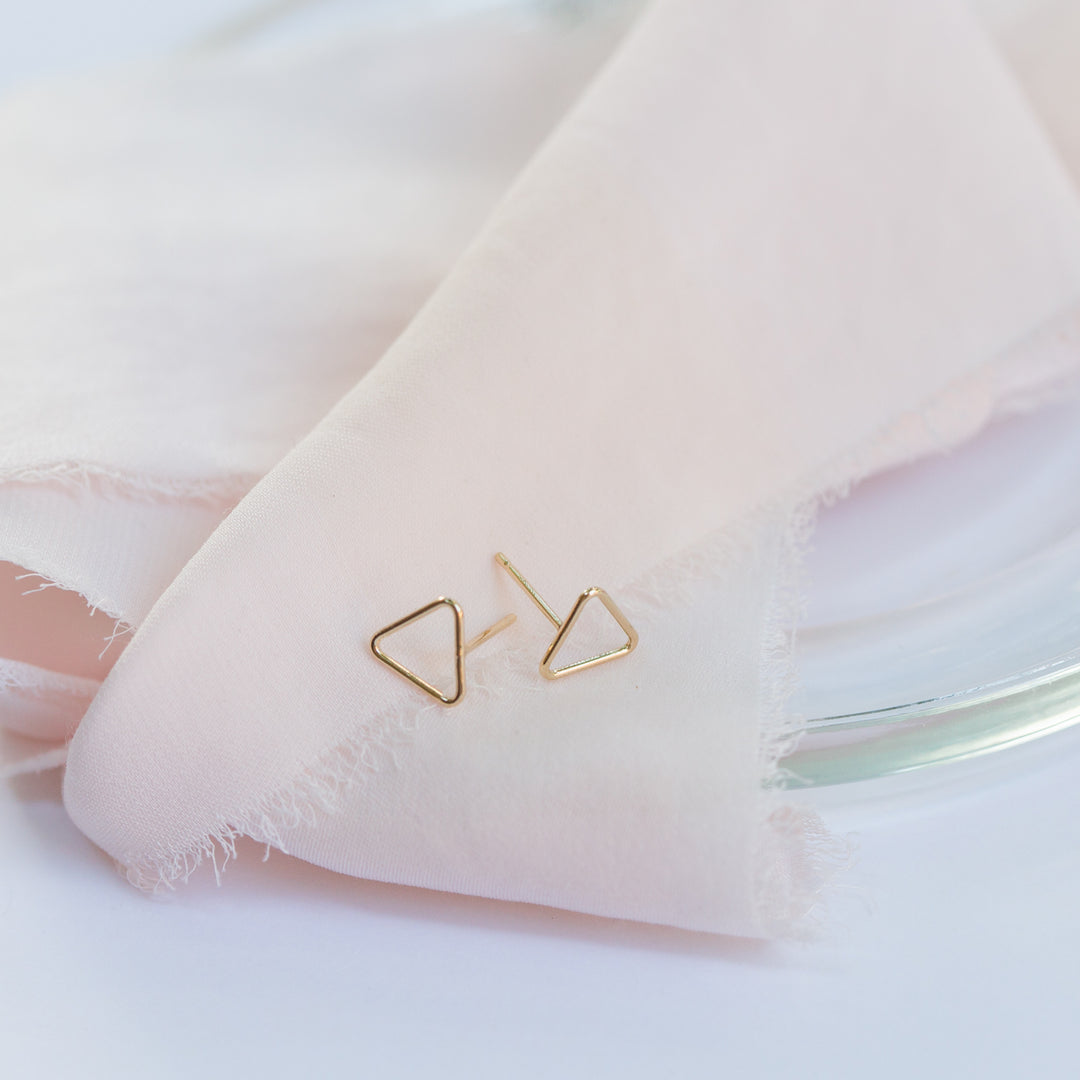 Triangle Stud Earrings