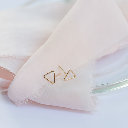 Triangle Stud Earrings