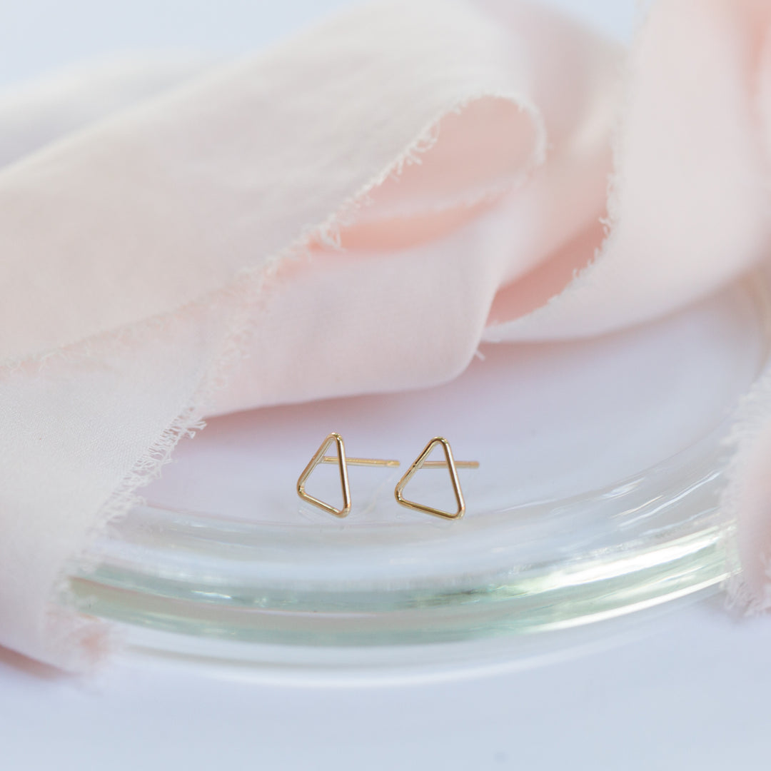 Triangle Stud Earrings