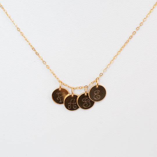 Small Coin Necklace - Custom Engraving