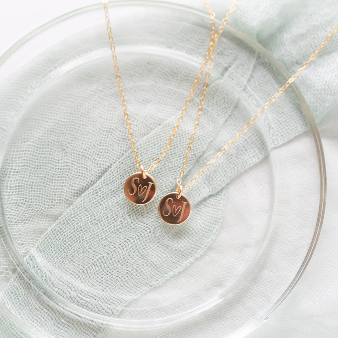 Small Coin Necklace - Custom Engraving