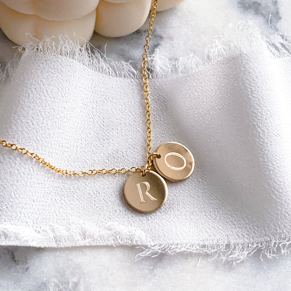 Multi Coin Necklace - Custom Engraving